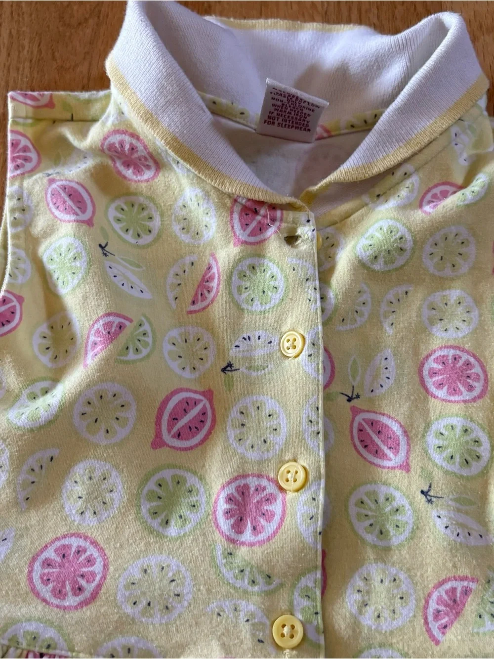 Gymboree Girl Size 9 Sleeveless Yellow Citrus Dress Vintage 2003 Lemon Lime